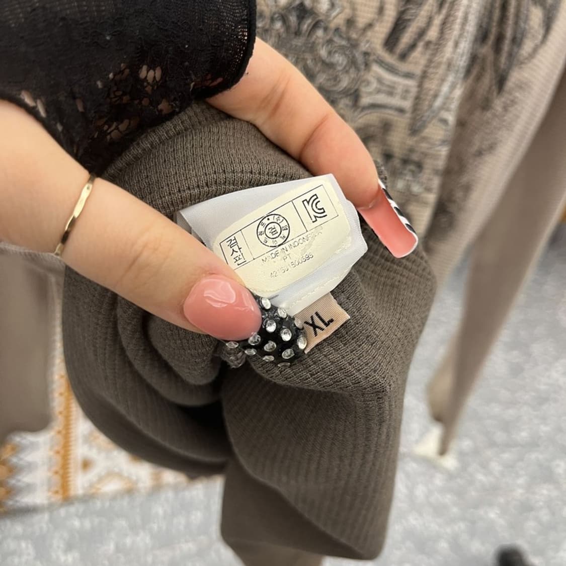 버커루 올드스쿨 락시크 고딕 스컬 와플 롱슬리브 105 C10554 상품이미지7