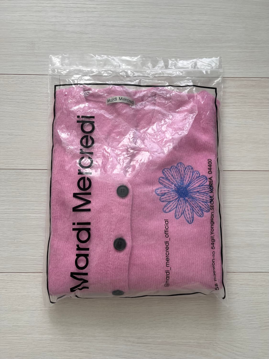 마르디 메크르디 핑크 가디건 상품이미지5