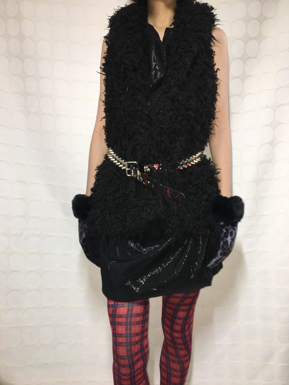 Vintage 펑크 스터드 벨트 상품이미지2