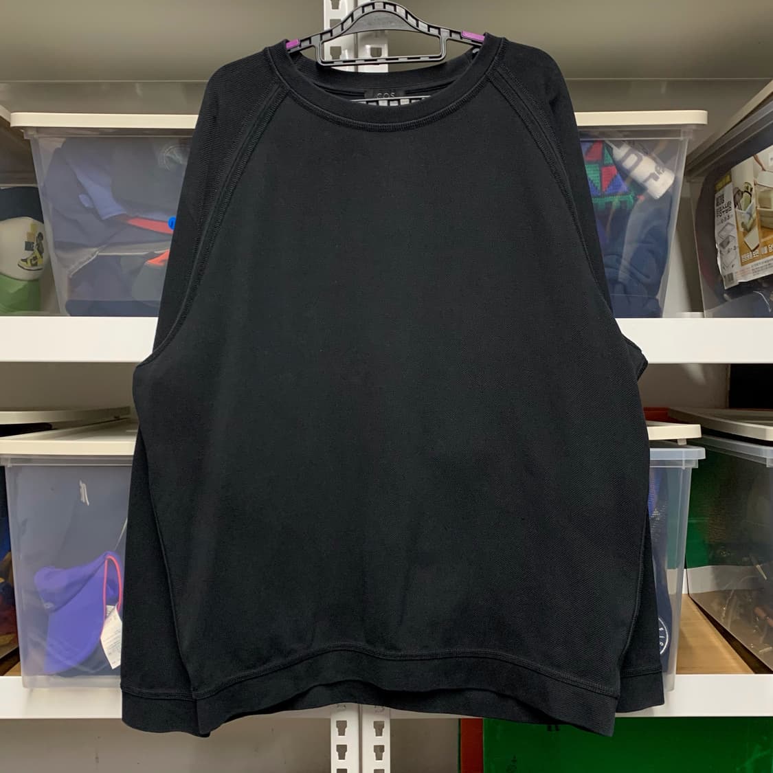 [표기 M, 실측 L] COS 스티치 디테일 래글런 스웻셔츠 상품이미지2