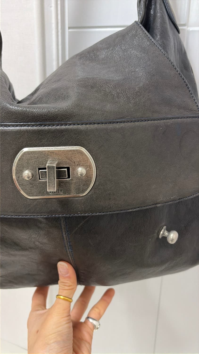 시스템 소가죽 숄더백  상품이미지4