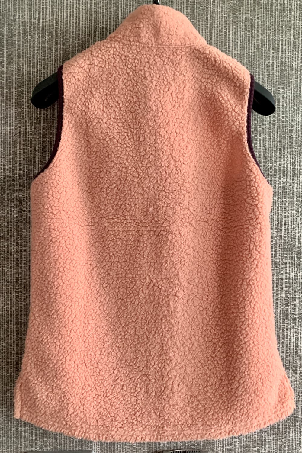 분홍 핑크 뽀글이 후리스 집업 조끼 퍼 베스트 골프웨어 S사이즈 상품이미지5