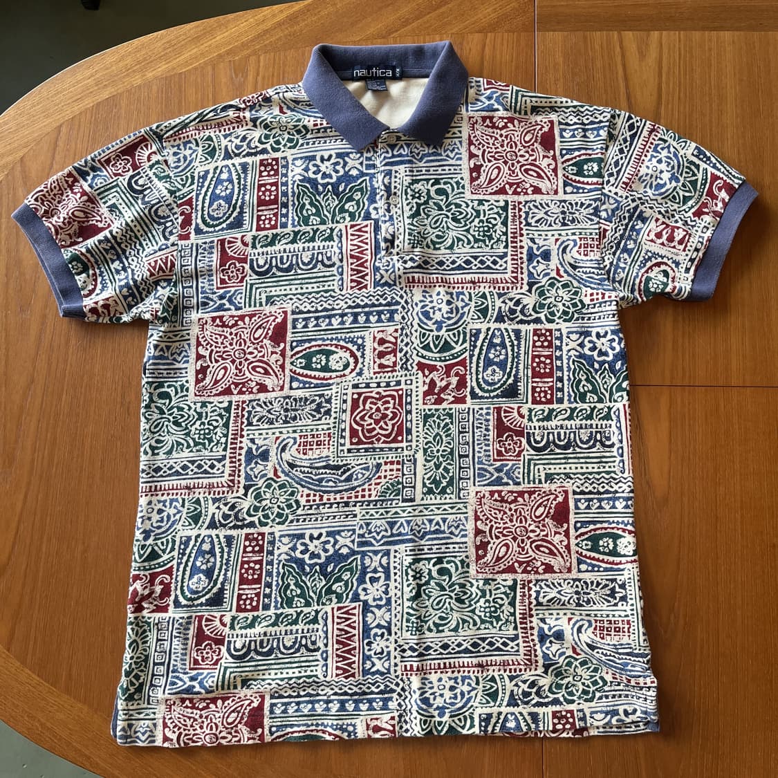 90's Nautica Ethnic Pattern 1/2 PK-T 상품이미지2