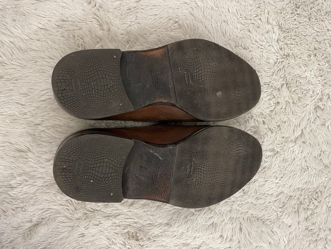 살바레토 페라가모 브라운 레더 로퍼 260 상품이미지3