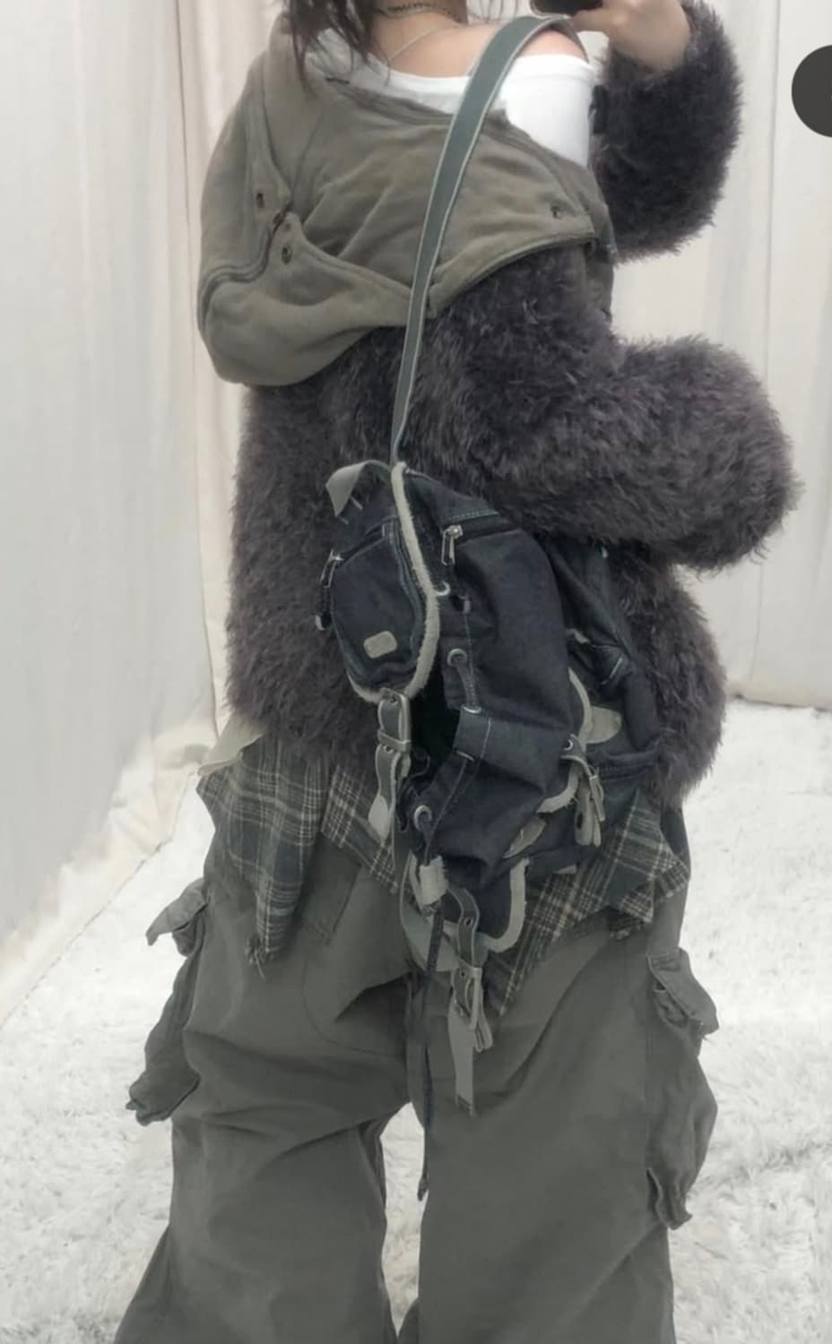 Y2k 펑크 선가든 개대장 와투케 그런지 상의셋 상품이미지7