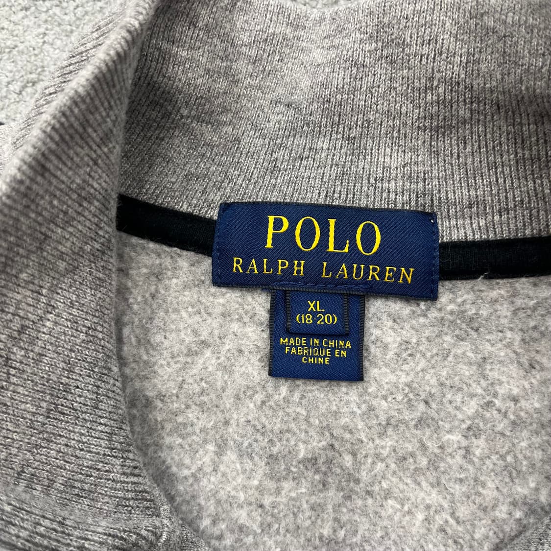 XL 폴로 랄프로렌 회색 하프집업 상품이미지4