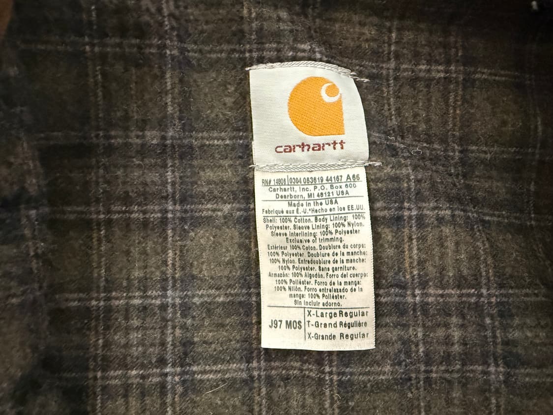 [XL] 칼하트 디트로이트 자켓 J97 MOS 상품이미지4