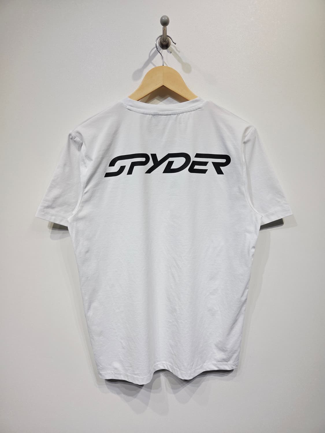 SPYDER 스파이더 센터 로고 화이트 반팔 티셔츠 상품이미지6