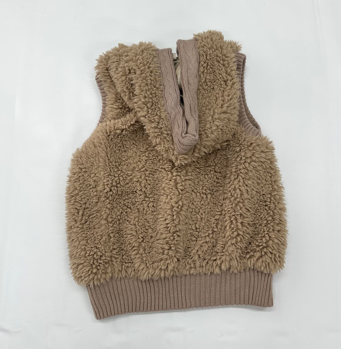 🤎라떼갸루 양털 코디세트🤎 도트 레이스 양털 떡코 러블리 조끼 상품이미지9