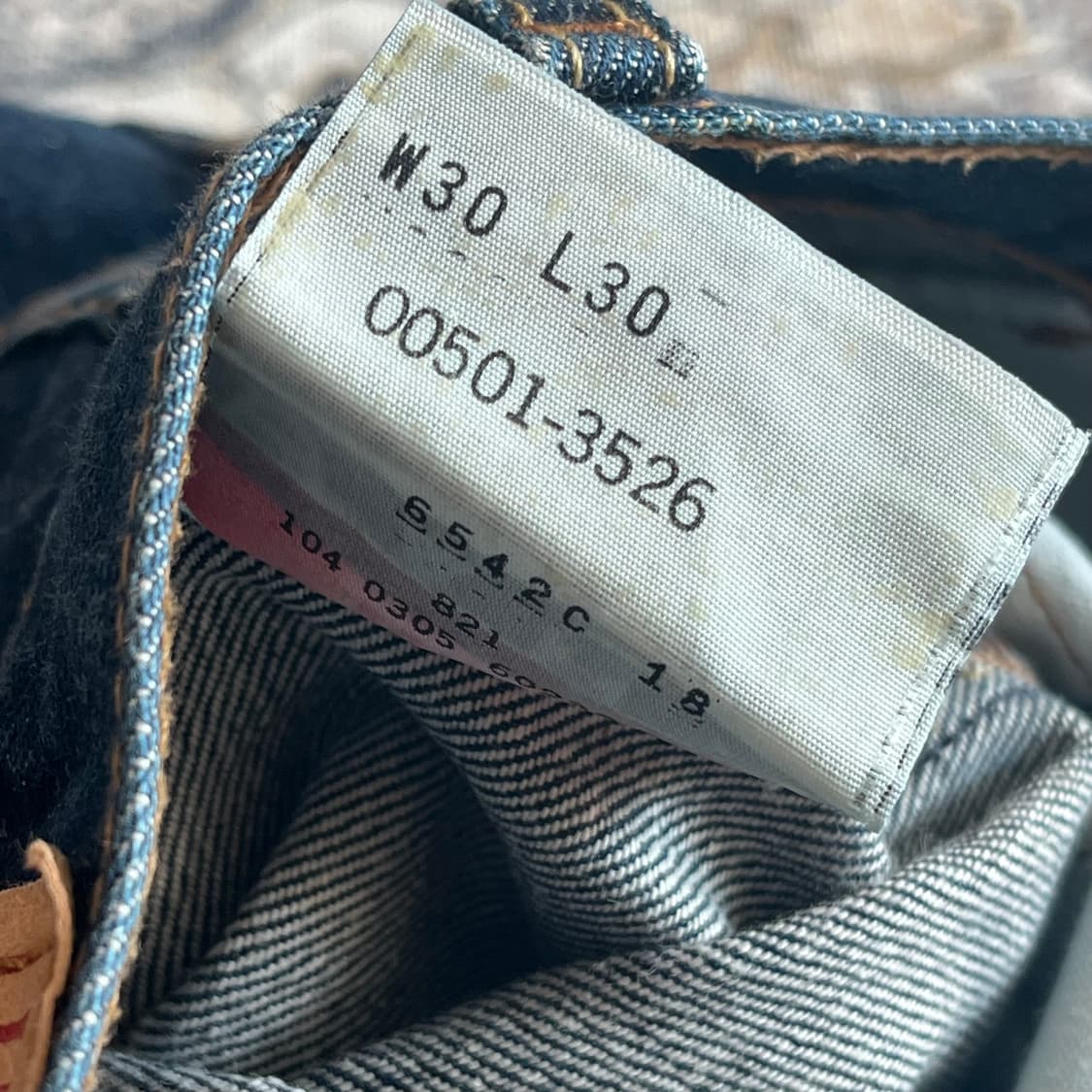 리바이스 501 오리지널 스트레이트 멕시코산 데님팬츠 상품이미지8