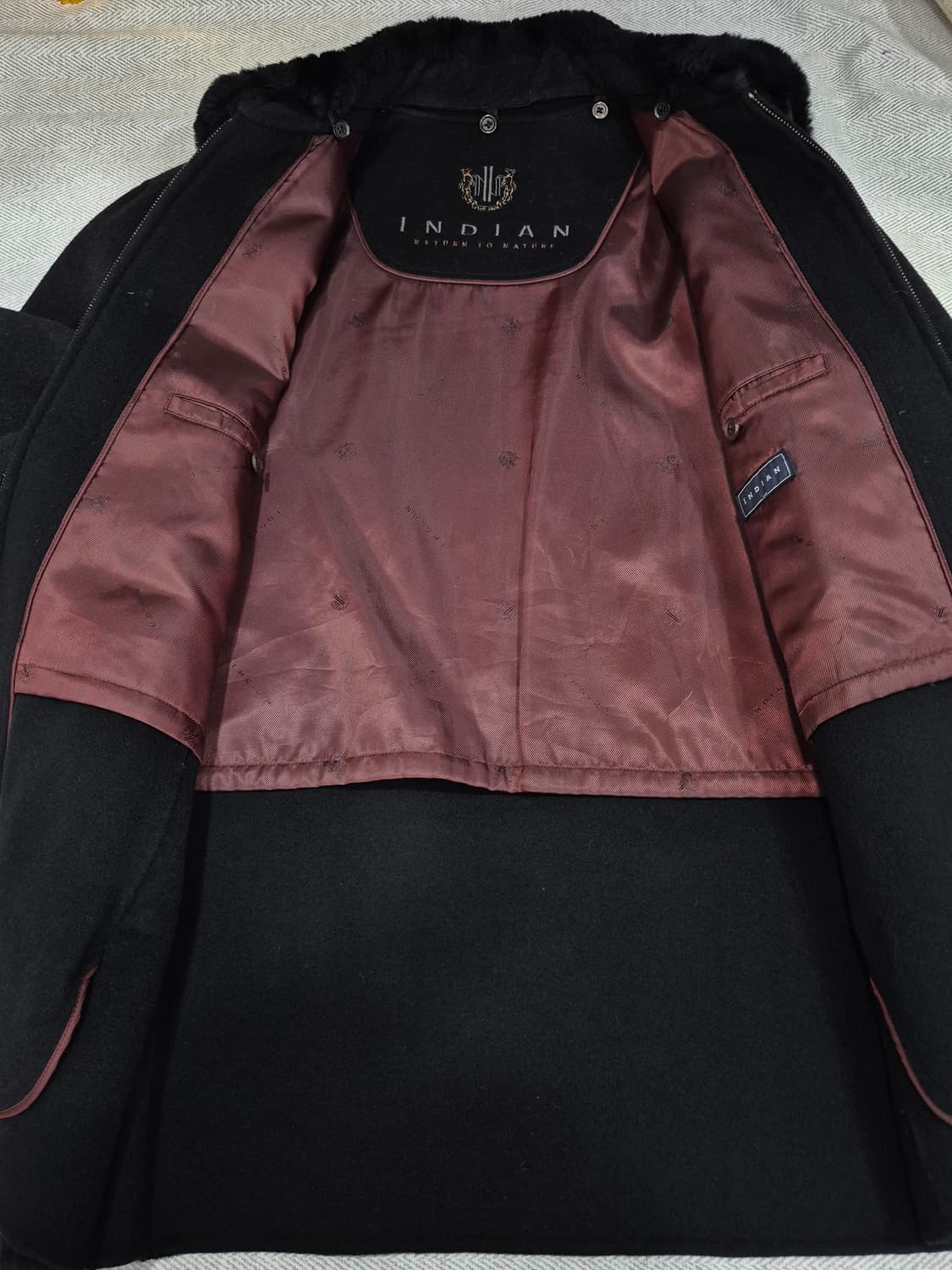 인디안 모100% 코트 남성 105사이즈 상품이미지5