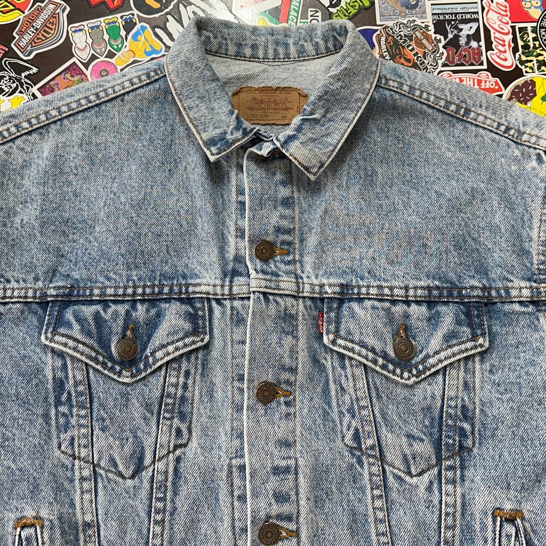 80s USA 리바이스 데님 트러커 자켓 L 상품이미지3