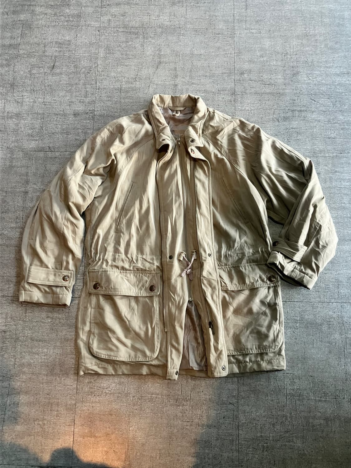 일본빈티지 올드스쿨아메카지 투인원 조리개야상 사파리자켓 상품이미지1