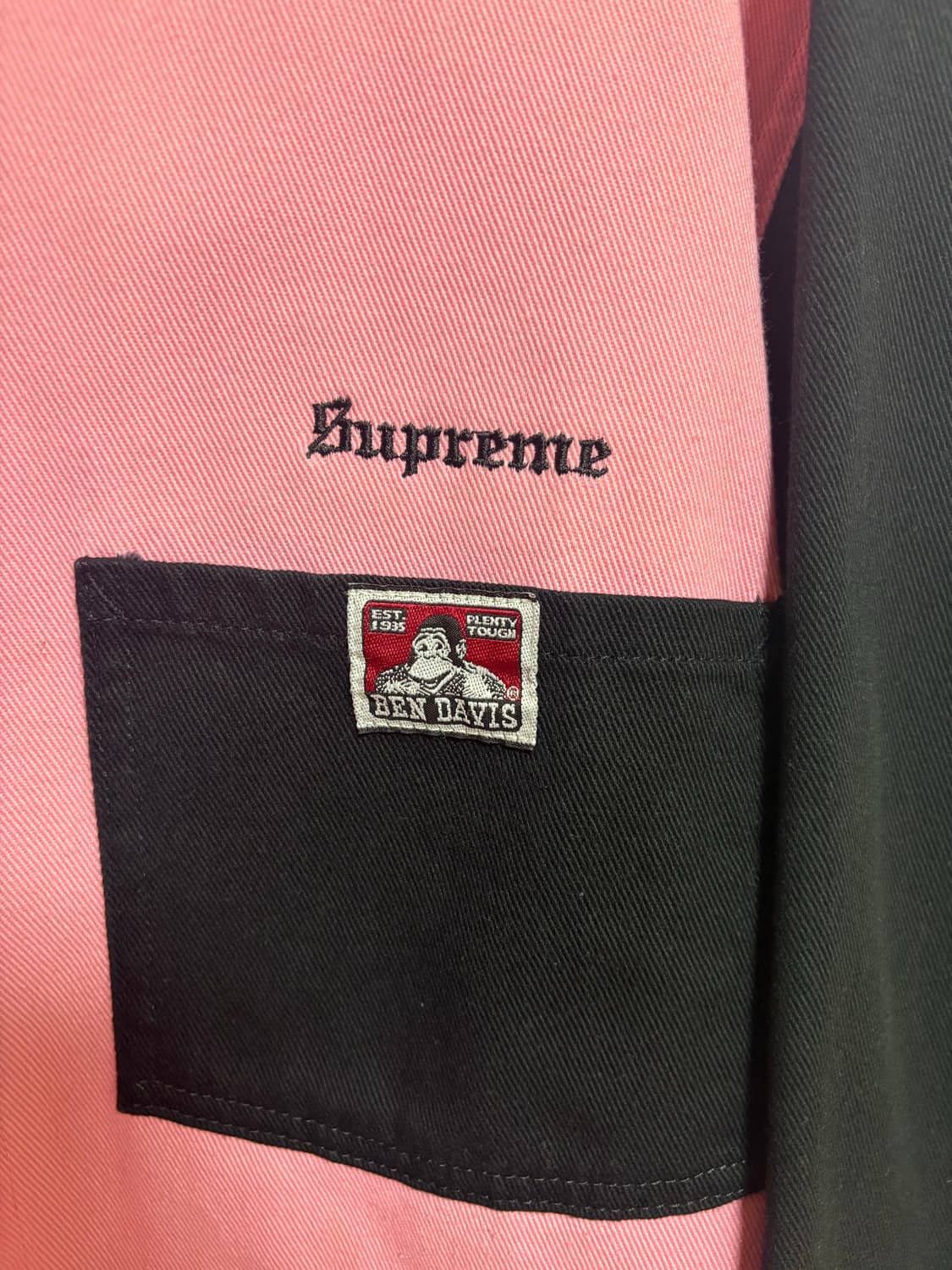 슈프림 밴데이비스 초어코트 자켓 핑크 XL 상품이미지2
