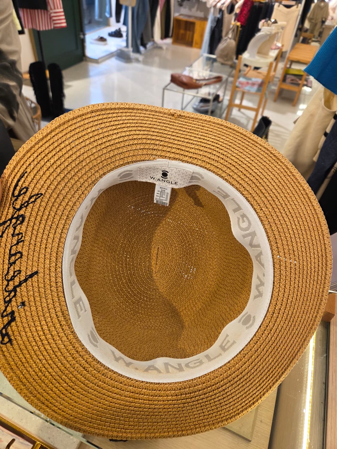 와이드앵글 라피아햇 상품이미지4