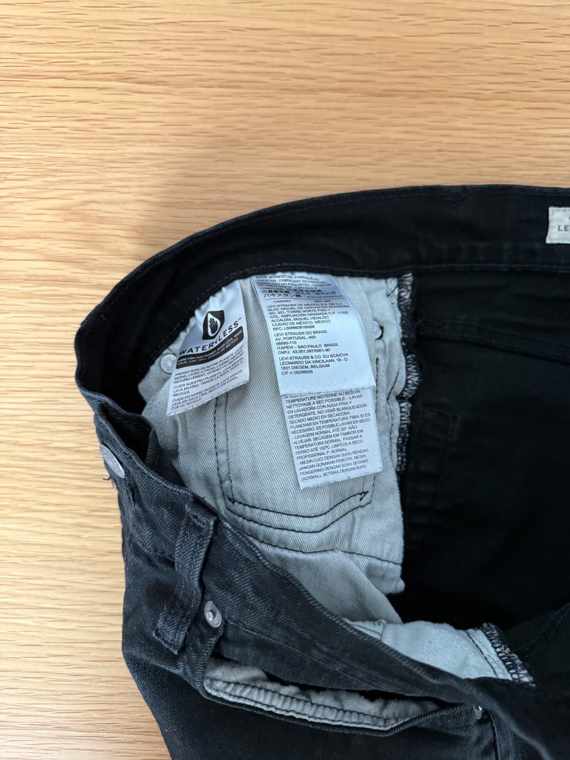 리바이스(Levi's) 프리니엄 블랙 데님 상품이미지6