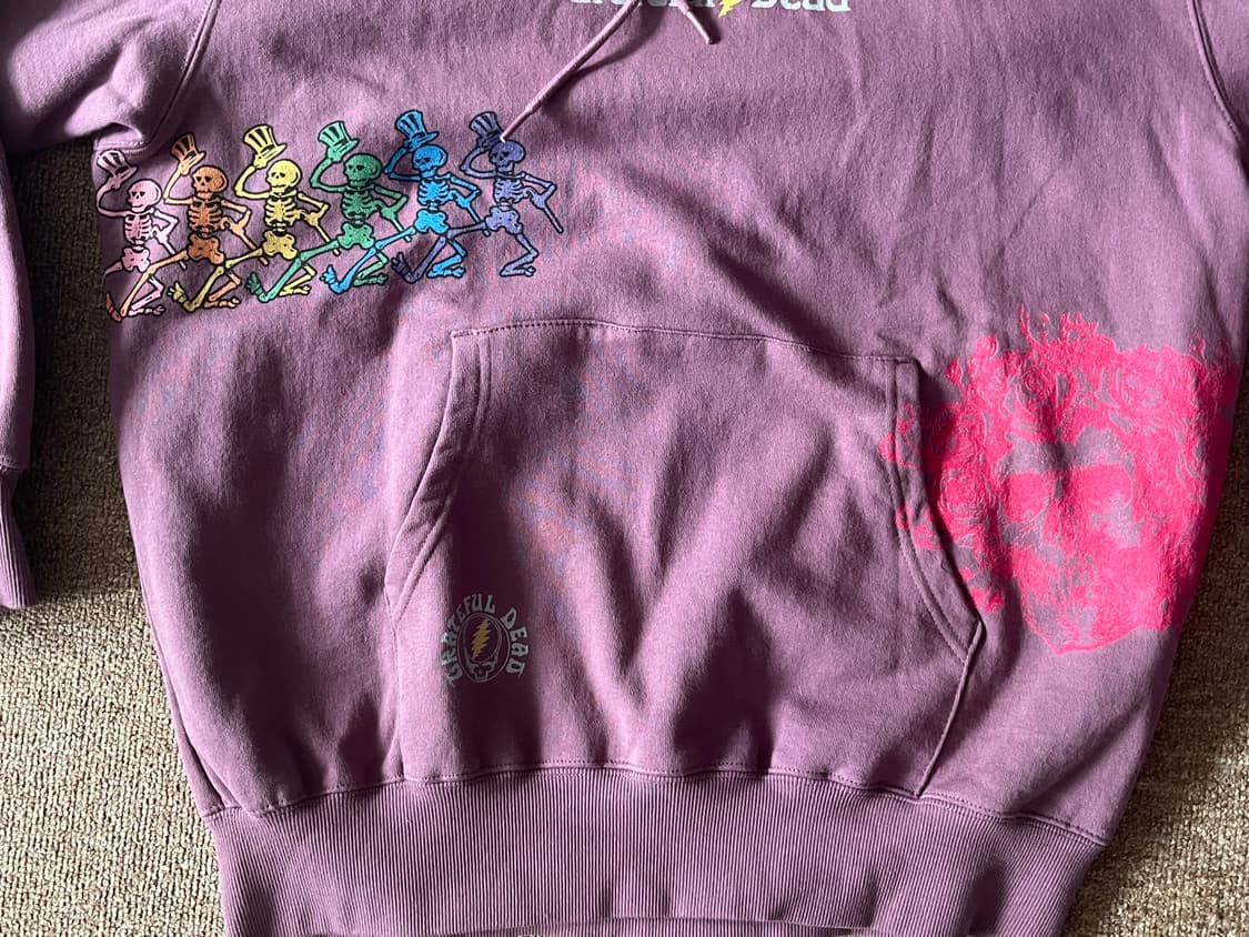 디스이즈네버댓 x 그레이트풀데드 후드 플럼 상품이미지3