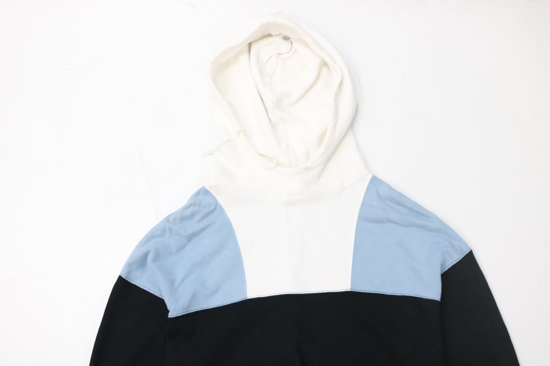 Ray BEAMS 레이빔즈 3컬러 배색 크롭 후드 티셔츠 상품이미지3