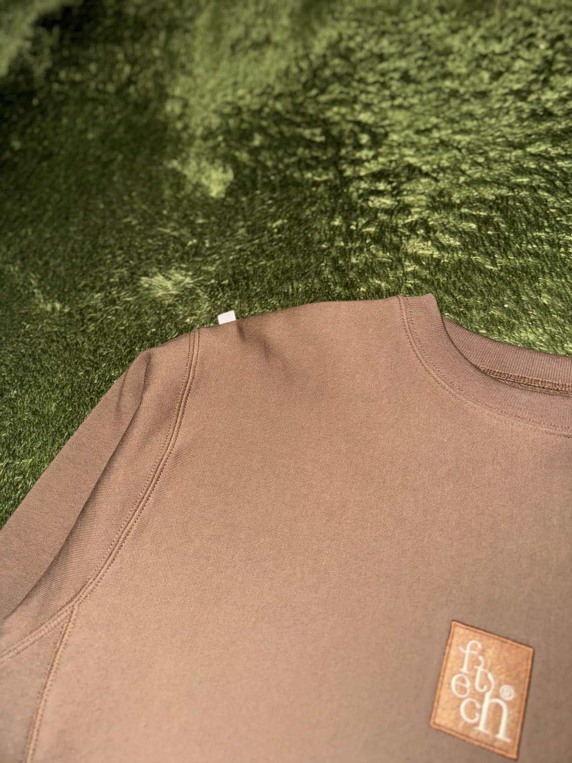 [M] Fetch 페치 선데이 엠브로이더리 로고 스웻셔츠 브라운 상품이미지3