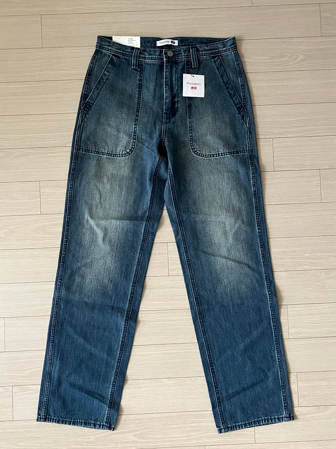 (Man) 유니클로xJW앤더슨 콜라보 데님 워크 팬츠 / 새상품 상품이미지1