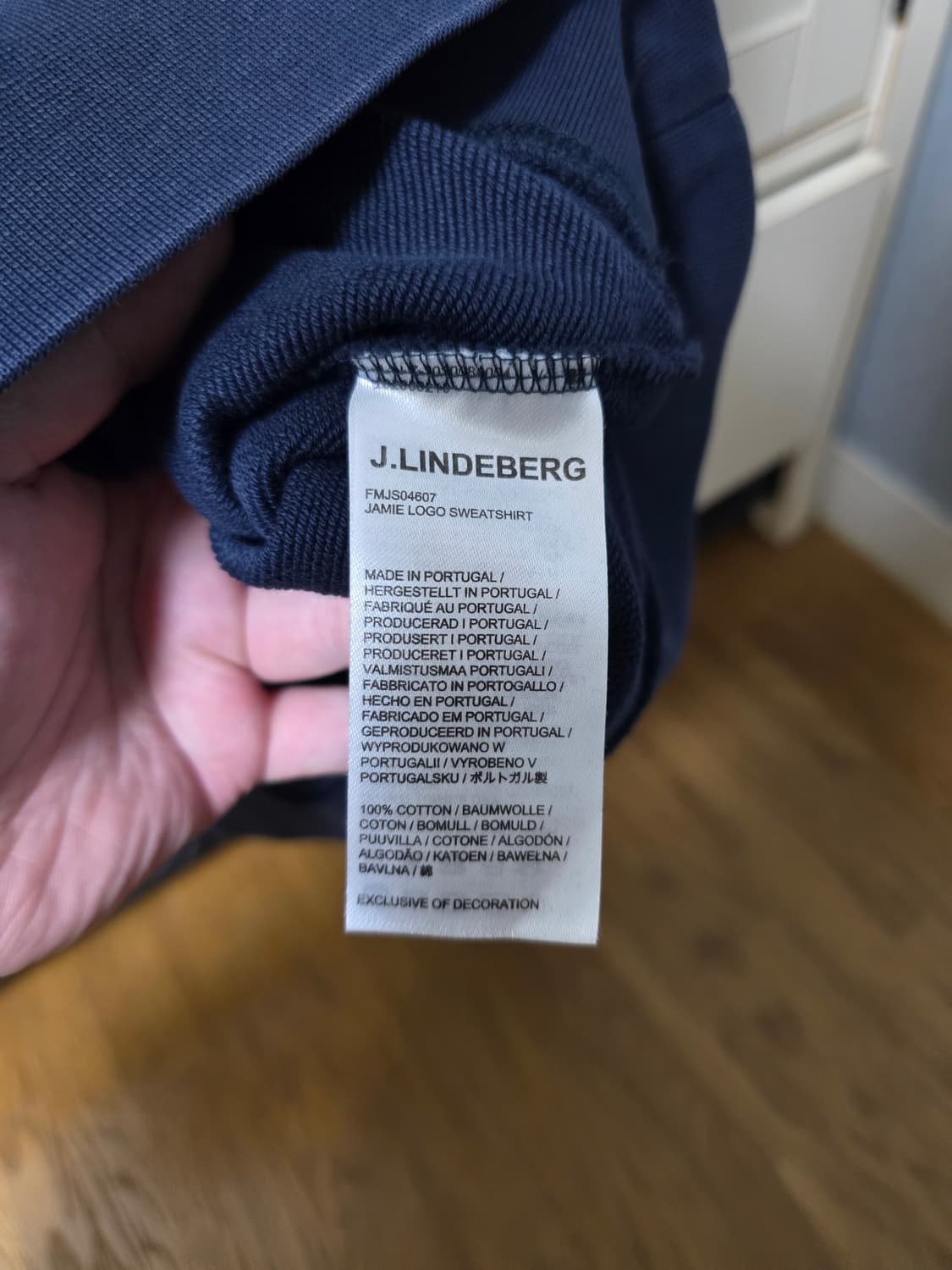 [L] 제이린드버그 맨투맨 네이비 상품이미지4