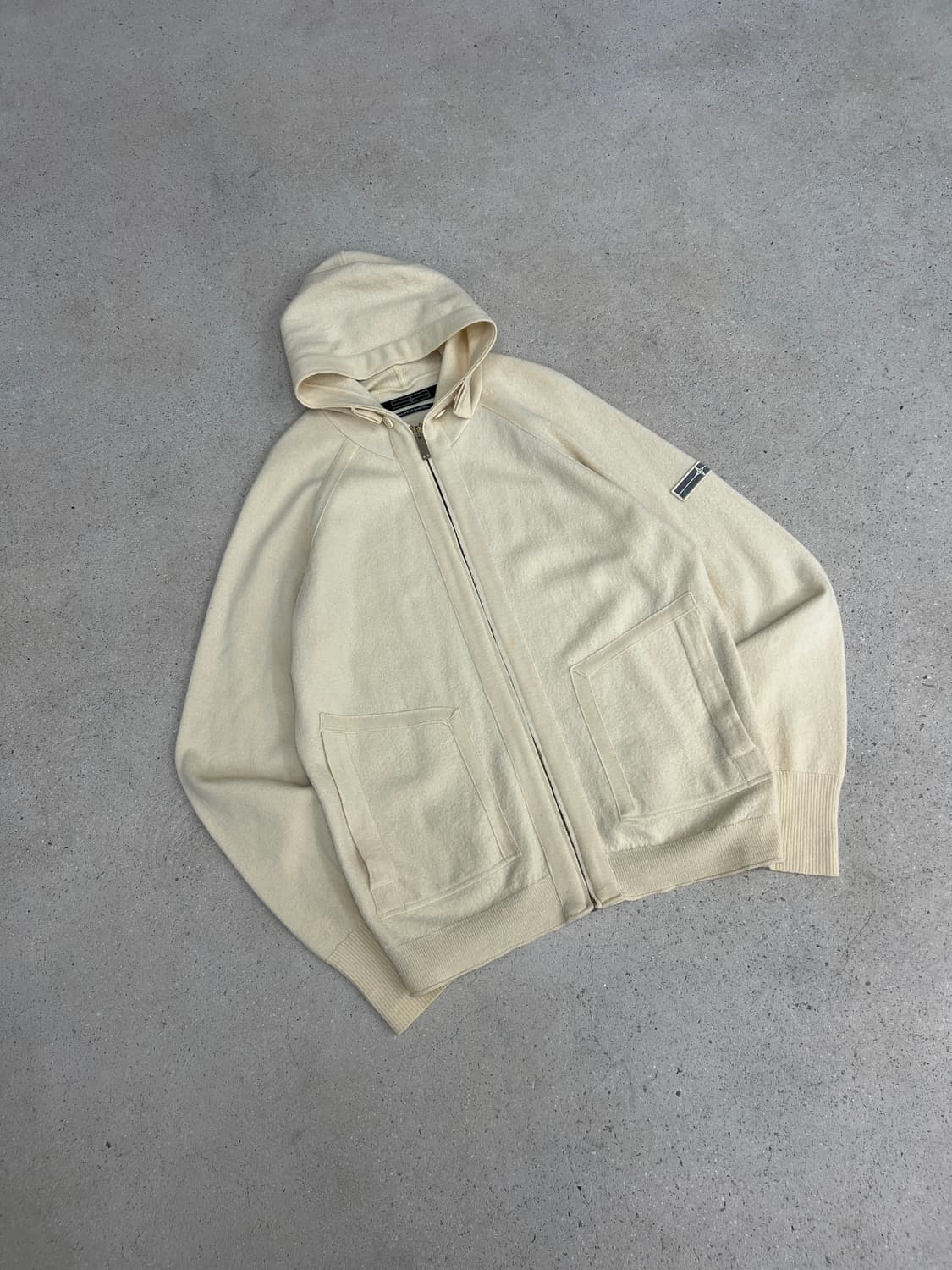 스톤아일랜드 00s 데님라인 니트 후드집업 상품이미지3