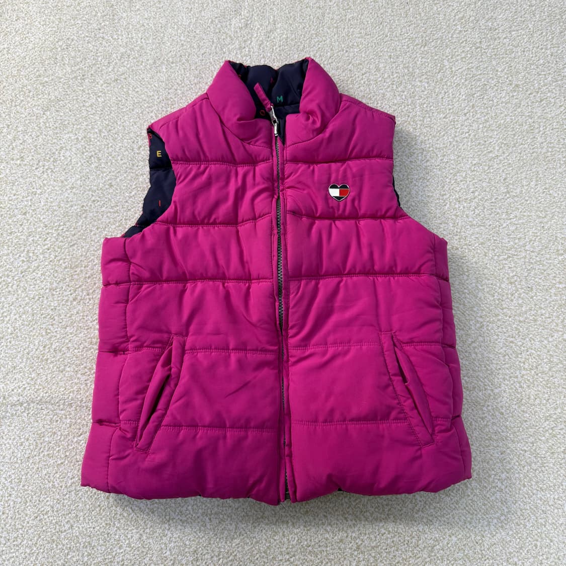 M 타미힐피거 키즈 리버시블 패딩조끼 0223T 상품이미지1