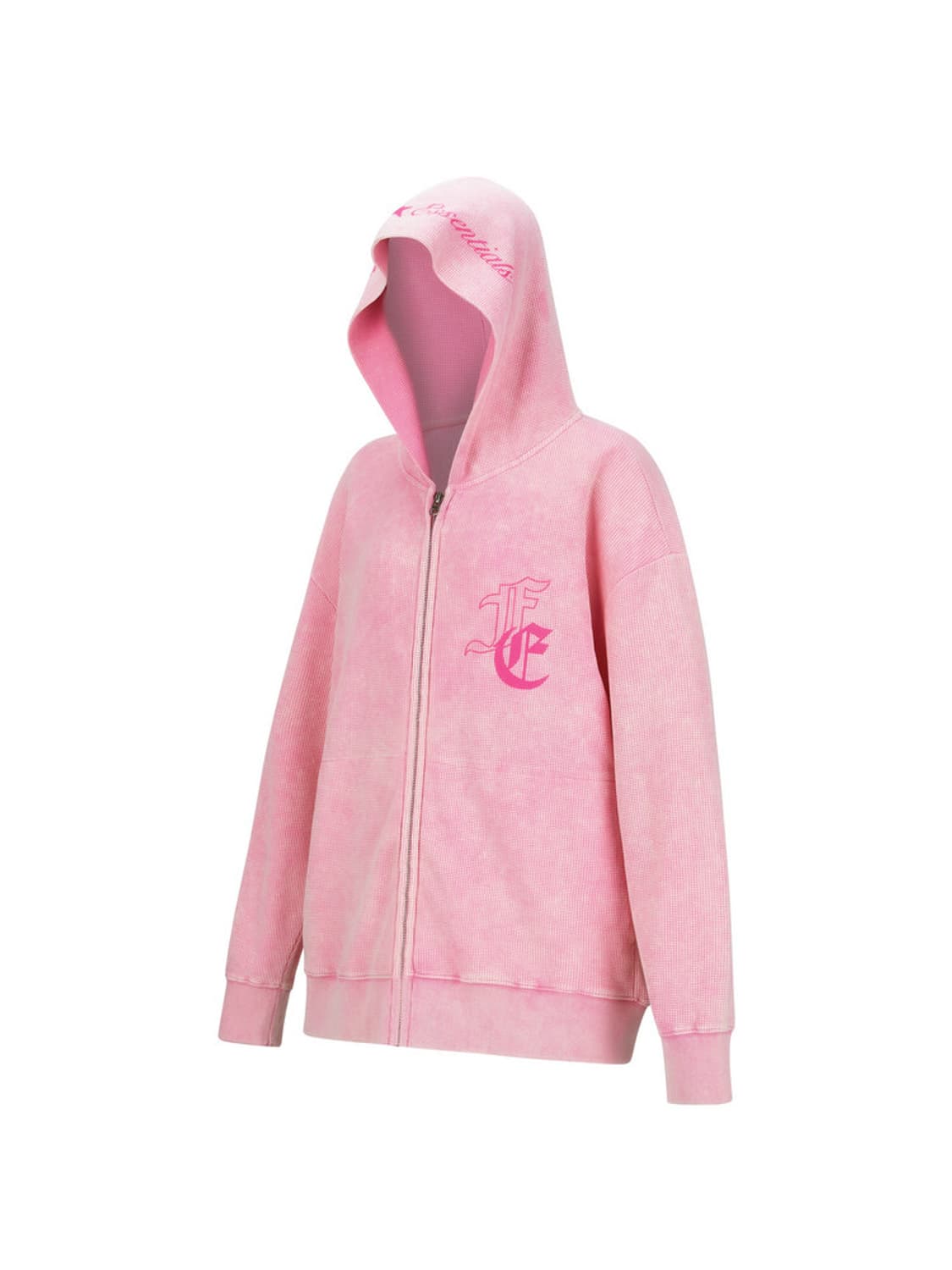 샵페어리 와플 후드집업 neon pink 택O새상품 상품이미지2