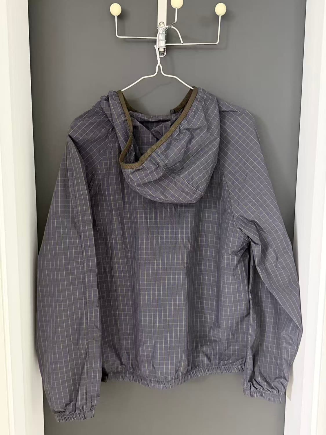 COYSEIO Check Windbreaker Purple 상품이미지2