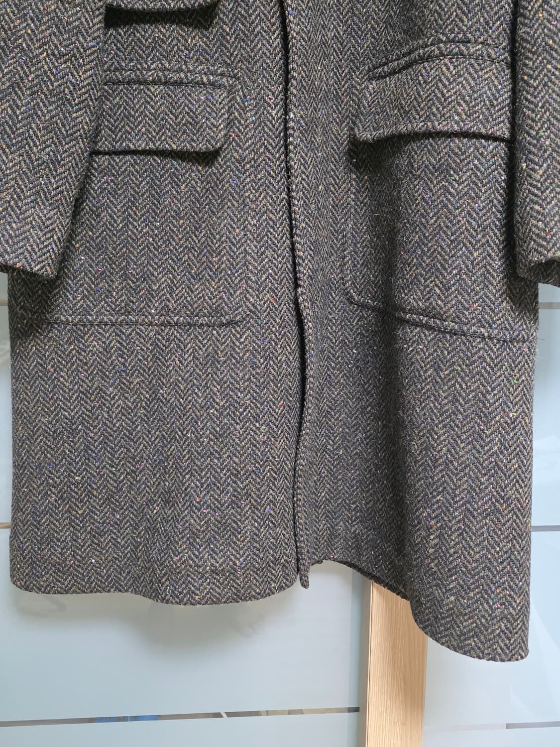 42size오늘만220만)25fw드레익스 브라운 헤링본 코트 상품이미지4