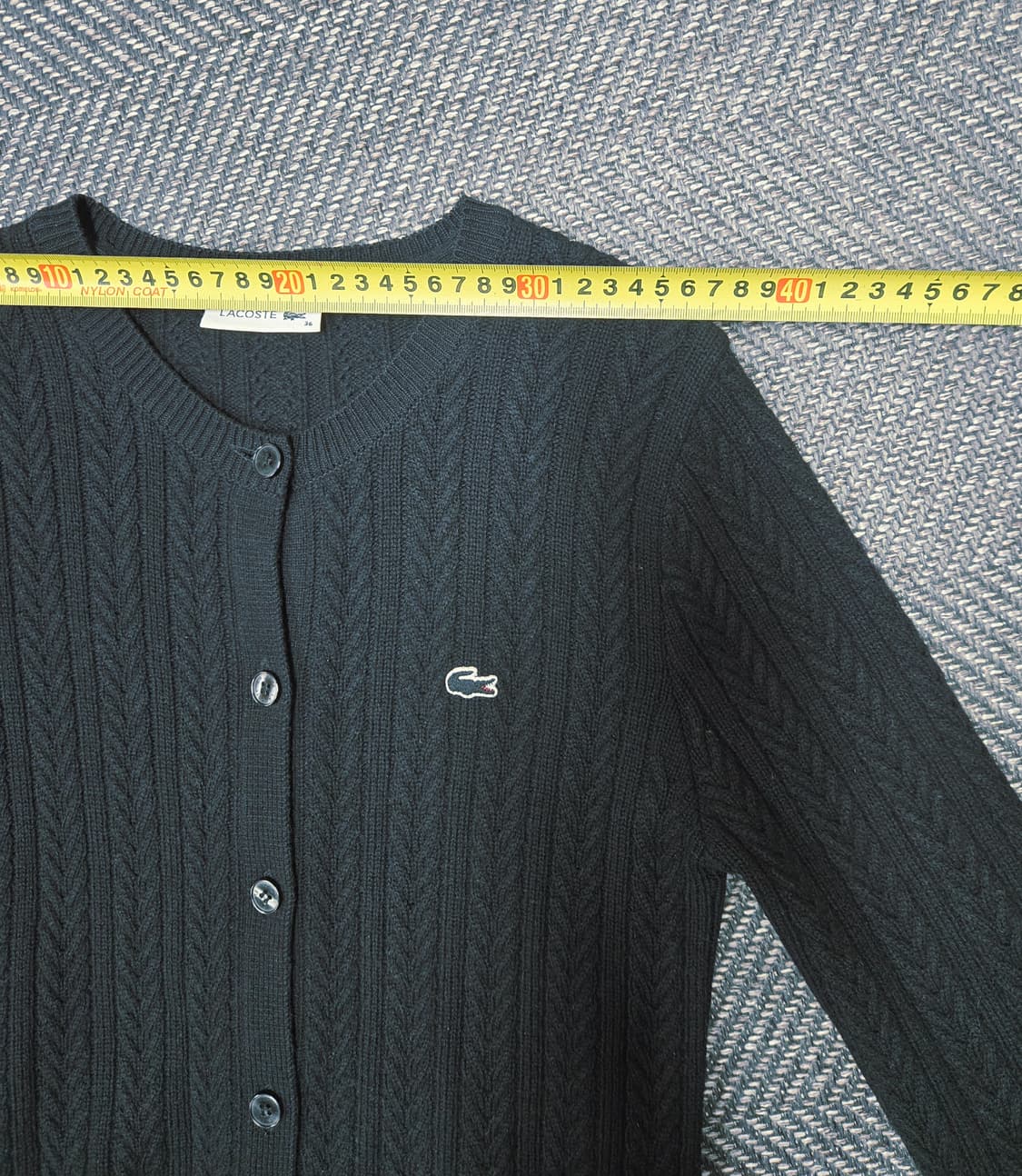 라코스테 케이블 라운드 가디건 모100%가디건 상품이미지3