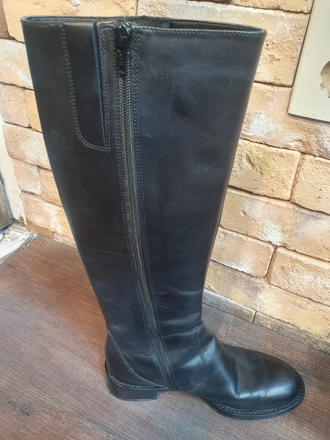 ECCO 블랙 롱부츠 35 상품이미지4