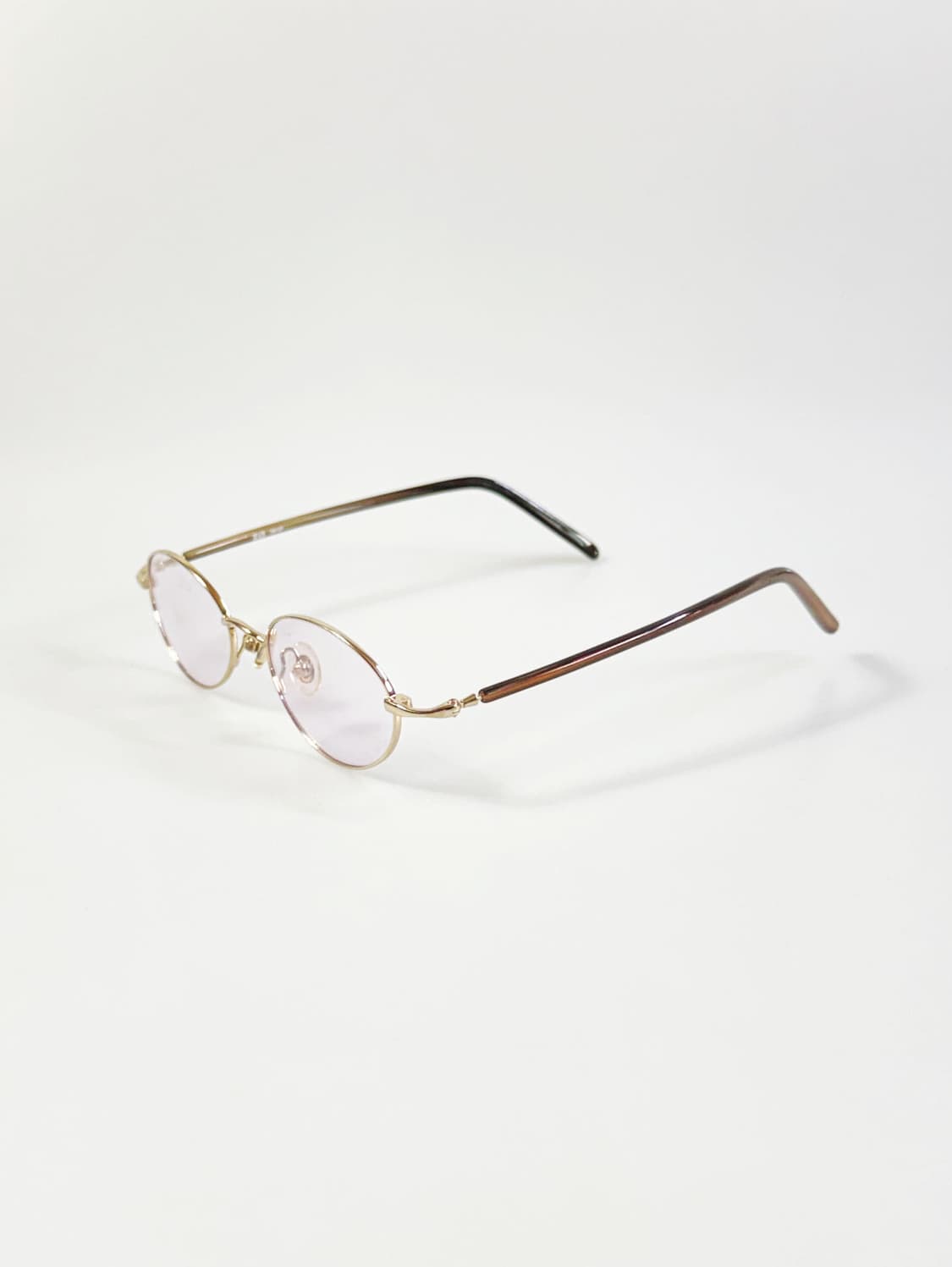 R&B EYEWEAR 골드 슬림 오벌 메탈 빈티지 틴트 안경 상품이미지3