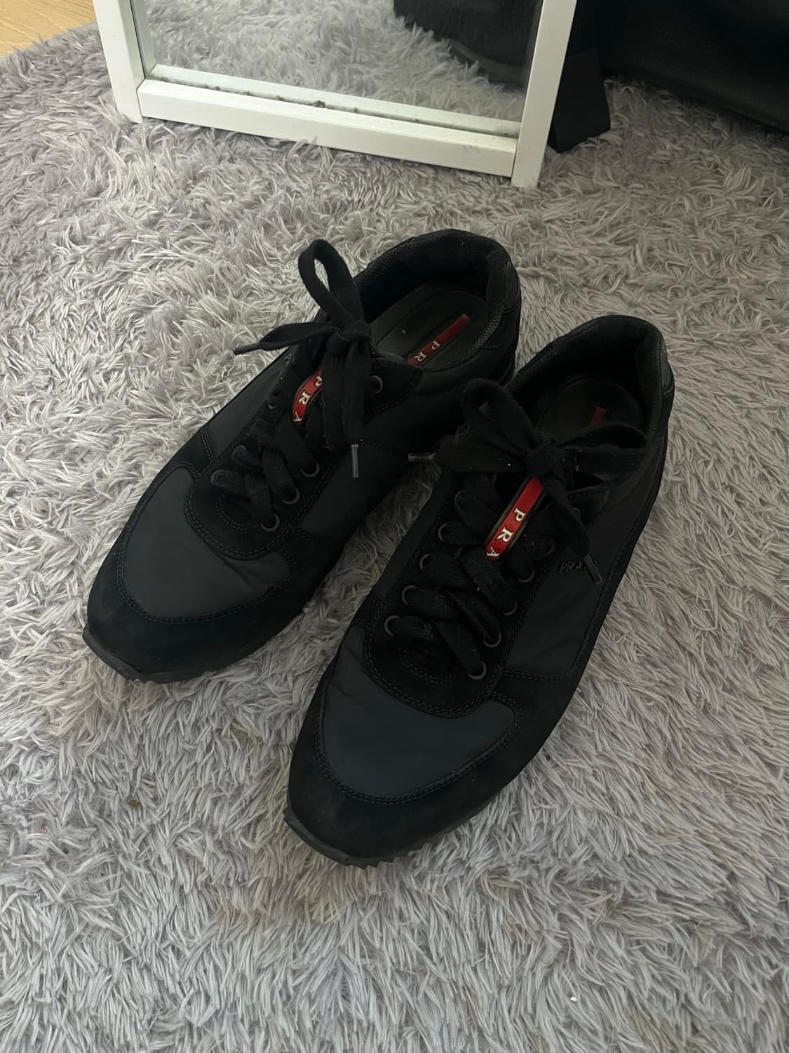 (8/270) 프라다 스포츠 러너 스니커즈 블랙 상품이미지1