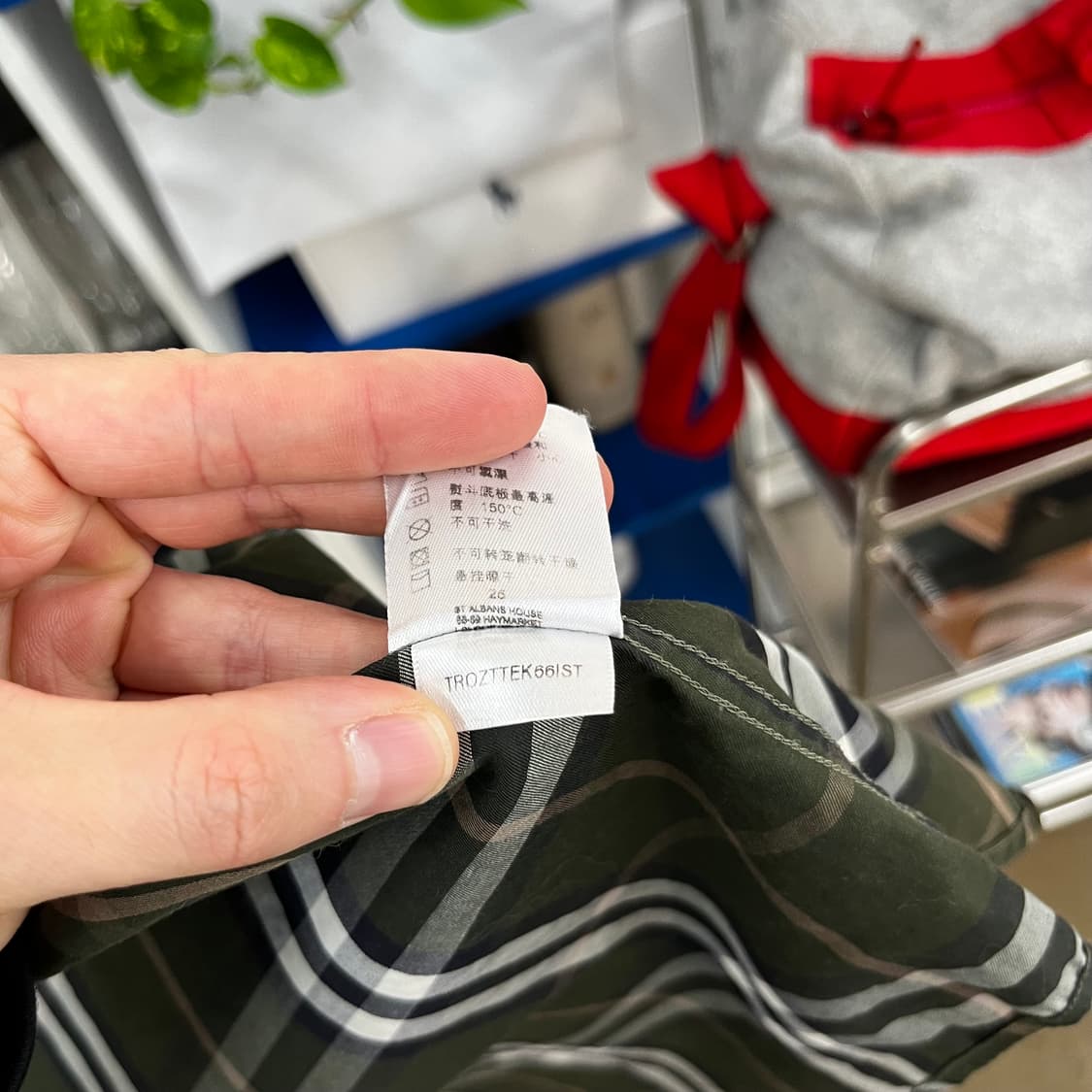 버버리 체크 셔츠 M 상품이미지6