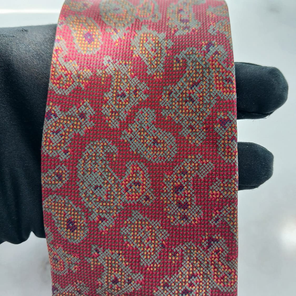 레나토 발레스트라 실크 자카드 슬림넥타이 7.7cm A+등급 A17983 상품이미지6