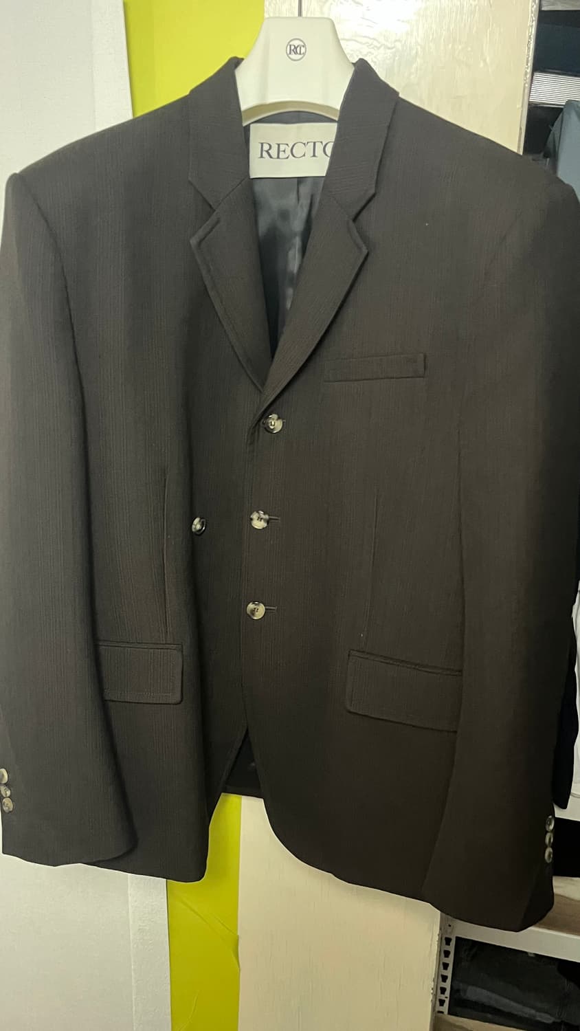 렉토 23 FW 빈티지 스트라이프 버진 울 블레이저 L 상품이미지1