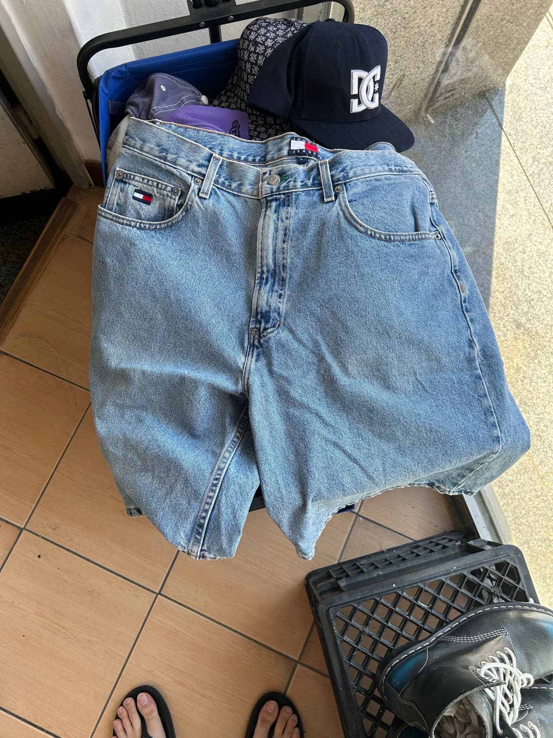 90‘s 타미힐피거 데님쇼츠 36 상품이미지6