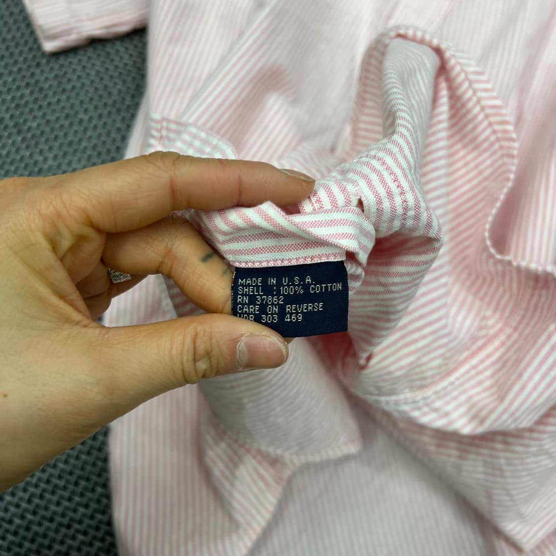 폴로랄프로렌 핑크 스트라이프 반팔셔츠 상품이미지4