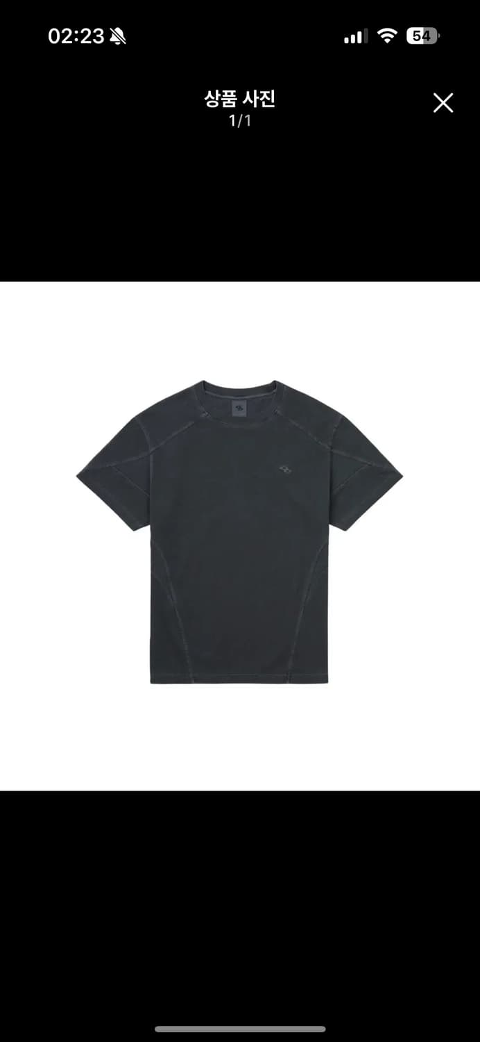 새상품) 산산기어 립 티셔츠 차콜 1사이즈 상품이미지1