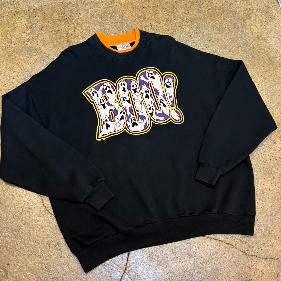 레어 90s Made in USA 미국 빈티지 할로윈 Boo 맨투맨 상품이미지2