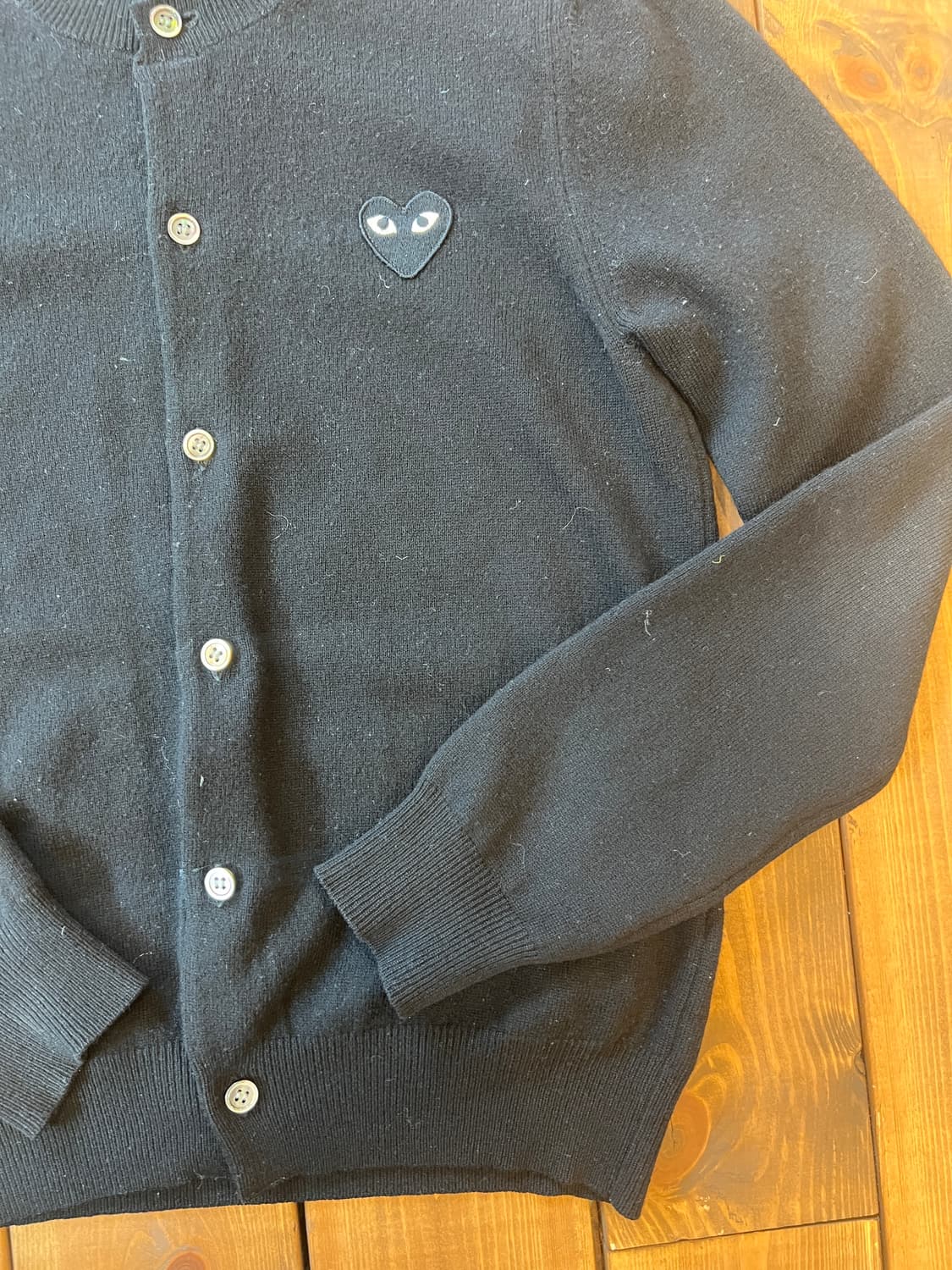 꼼데가르송 블랙 와펜 카디건 상품이미지8