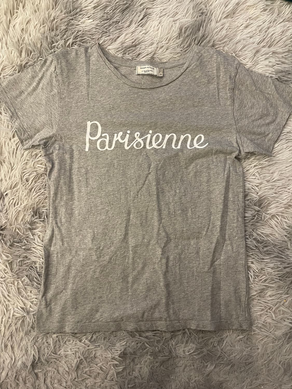 메종키츠네 파리지엔 반팔 티셔츠 그레이 상품이미지1