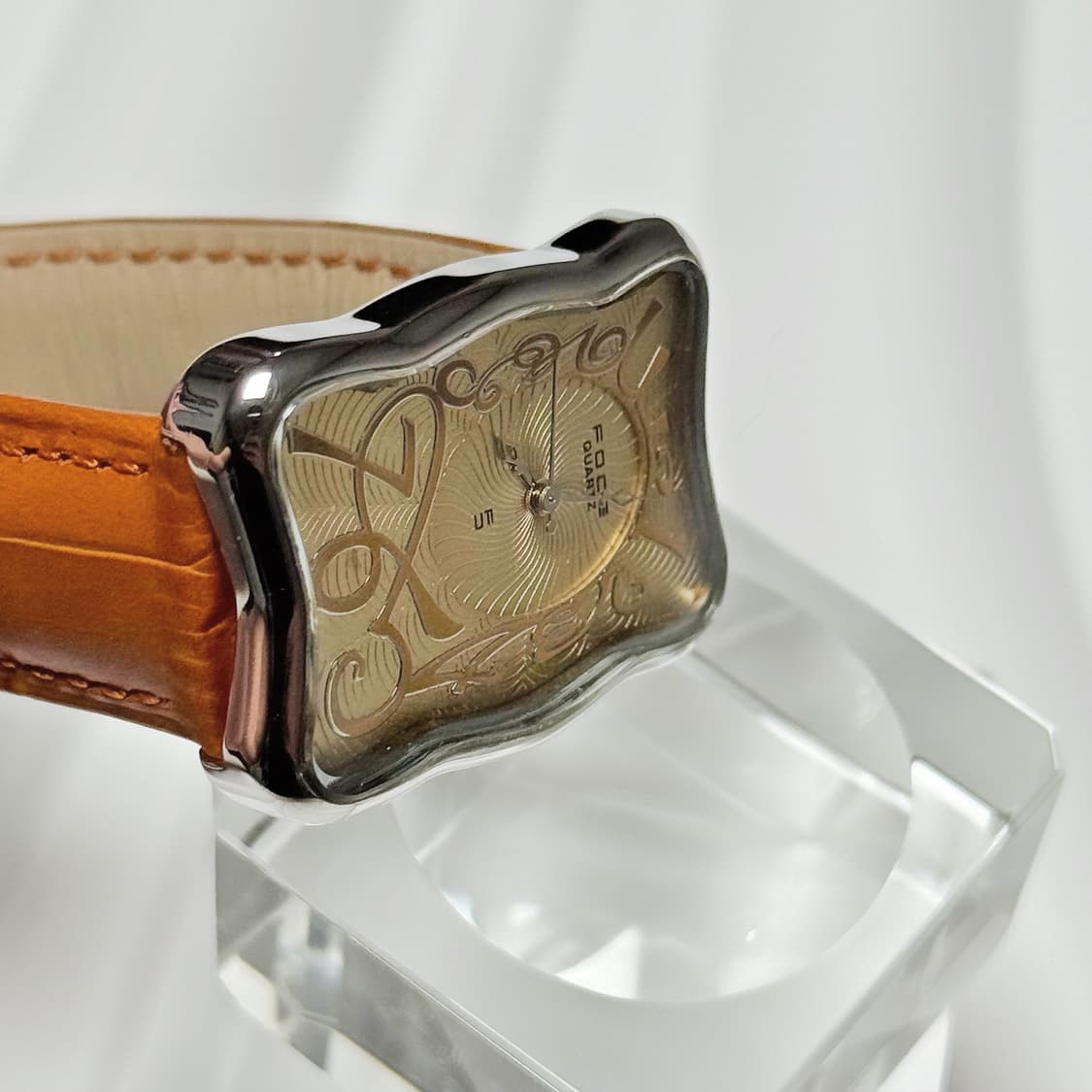 80's90's 빈티지 포체 아트 누보 샴페인 골드 워치 상품이미지2