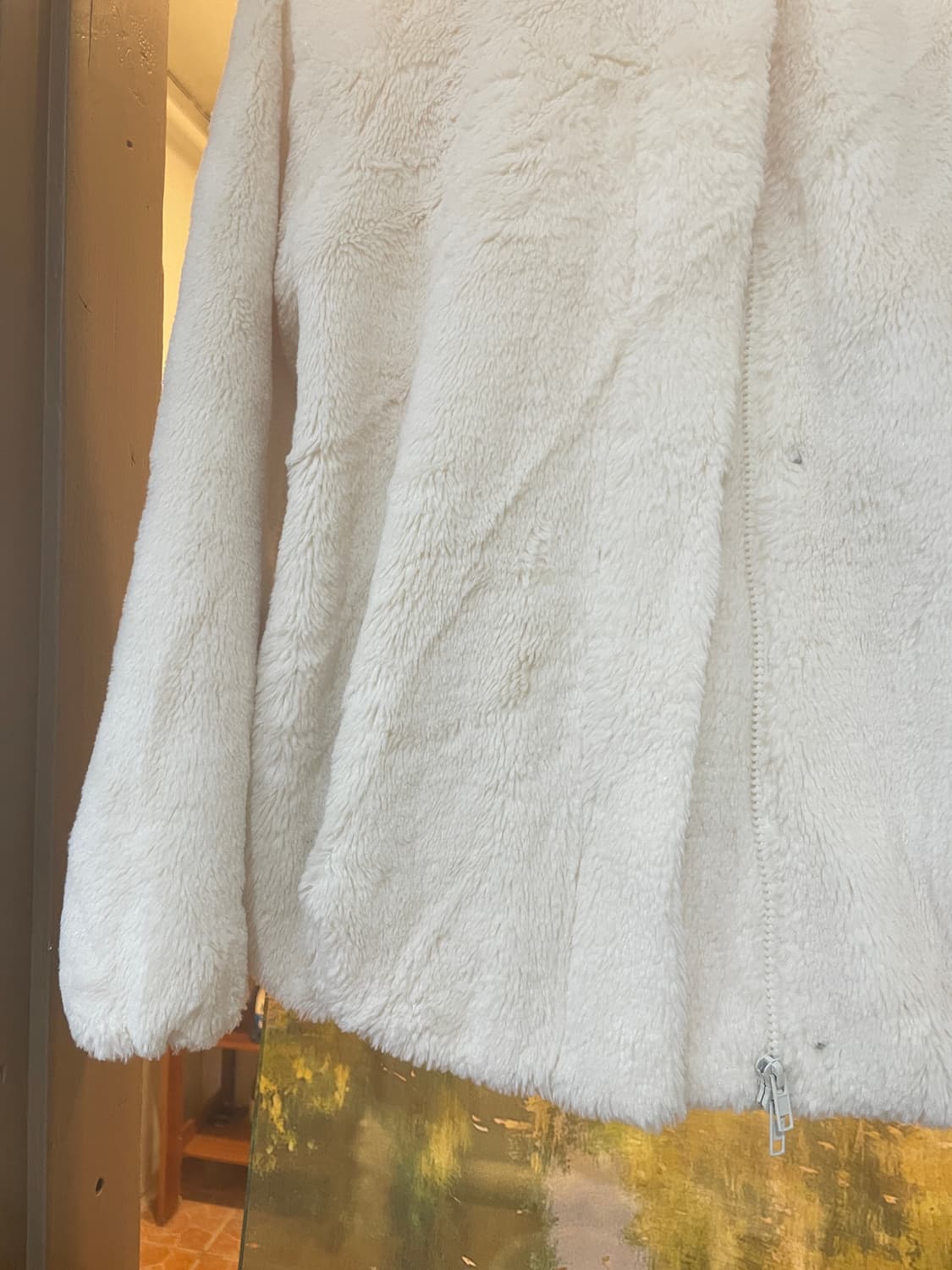 VTG 투웨이 아이보리 퍼 후드자켓 상품이미지4