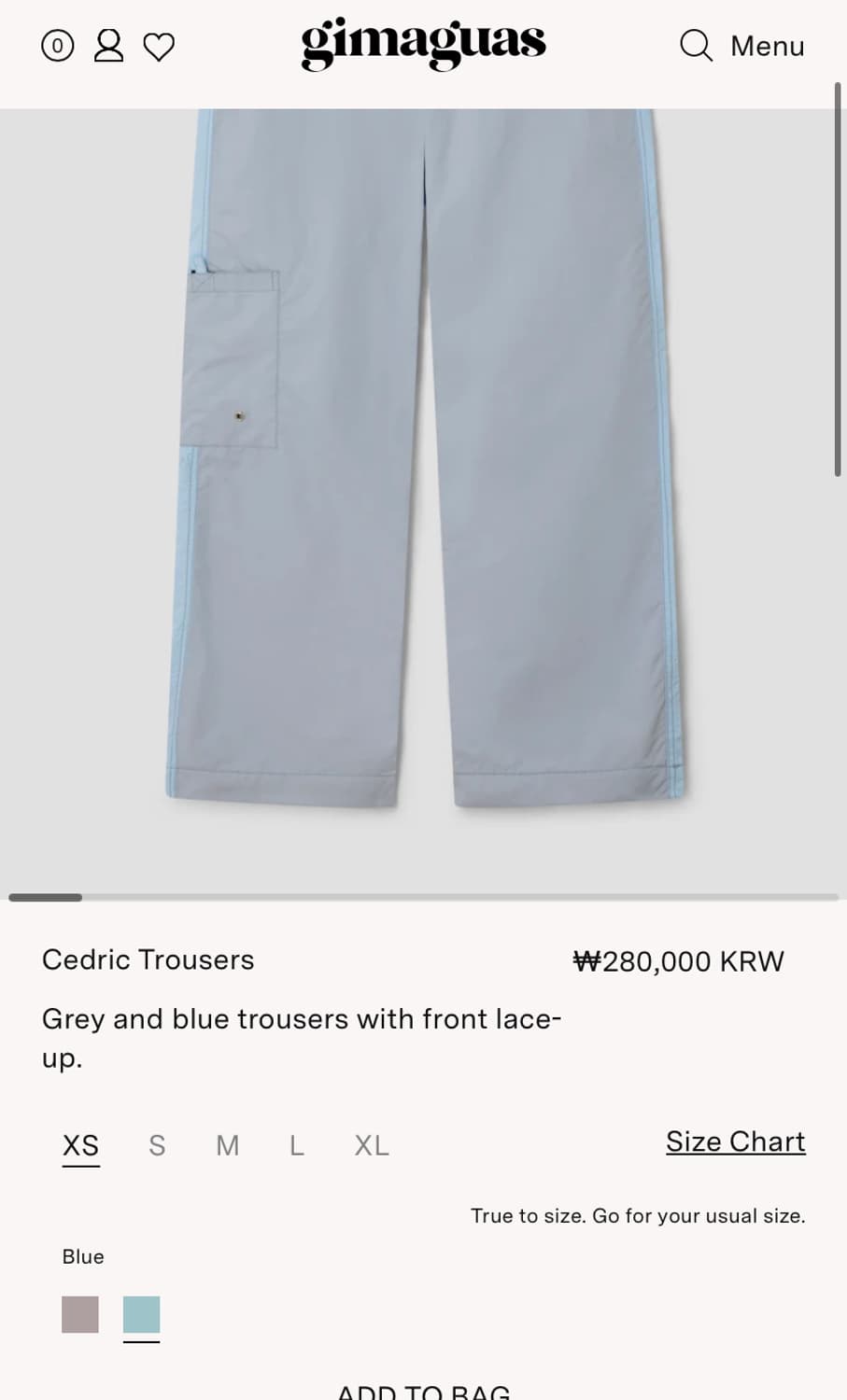 (L,XL) 기마구아스 Cedric Trousers 카고 팬츠 상품이미지6