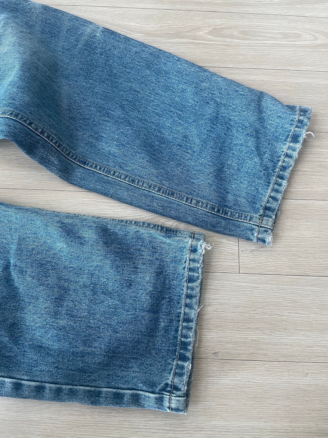이안조 로우라이즈 washed 90s straight denim 상품이미지5