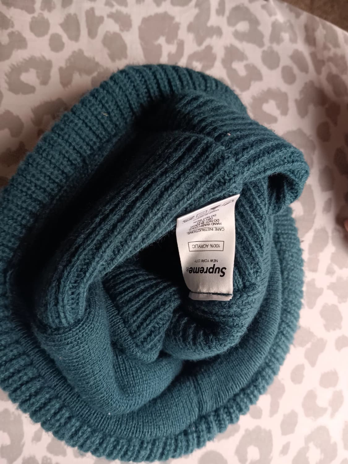 20FW 슈프림 패치워크 비니 그린 상품이미지4