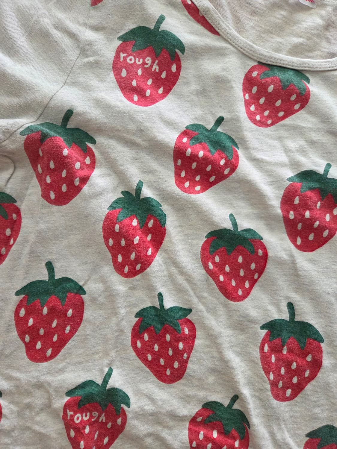 Rough 딸기 반팔 티셔츠 상품이미지2