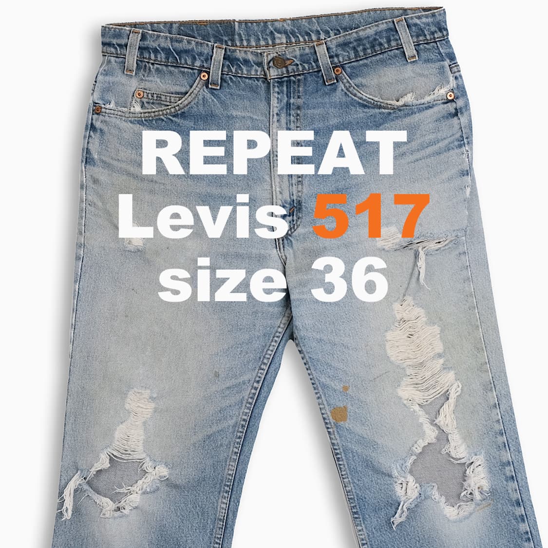리바이스 517 오렌지탭 연청 90s USA 36인치 OR51738106 상품이미지1